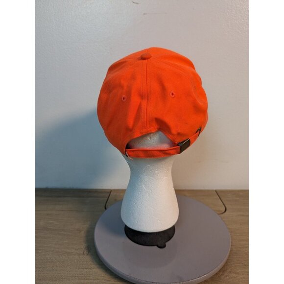LL Bean 1912 Hunting Adjustable Pathfinder Hat Outdoor Neon Orange Embroidered - Picture 4 of 8